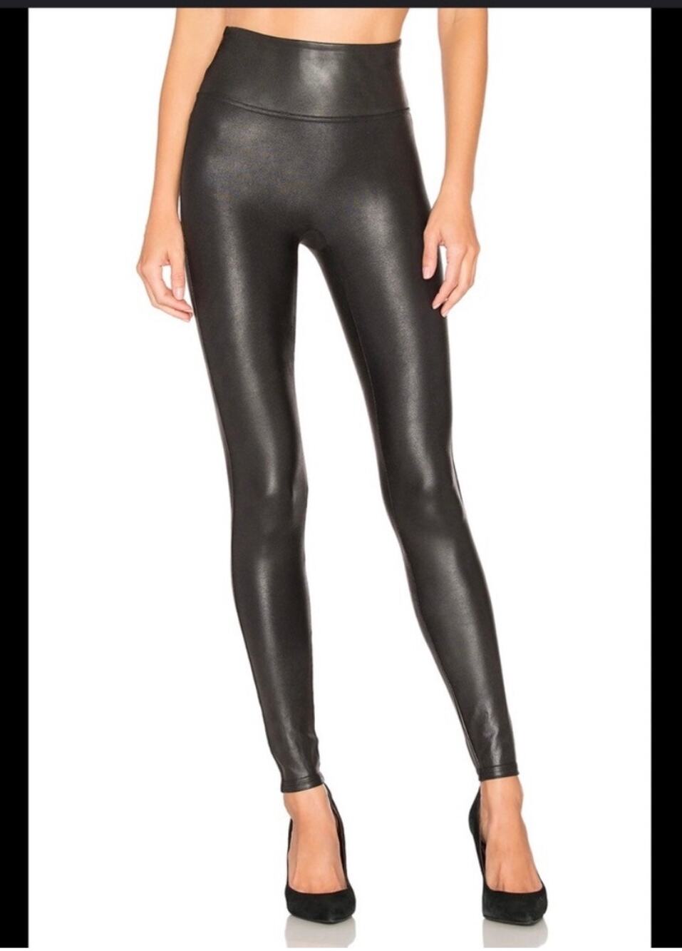 Spanx faux leather leggings size S